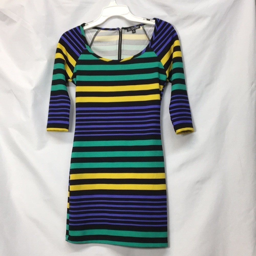 BeBop Women’s Colorful Striped Dress Size S Like-NEW